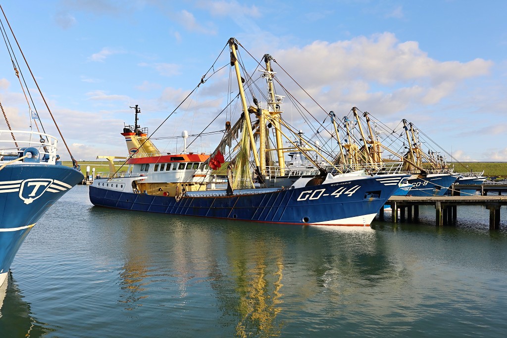 visserij industrie hdr stellendam yerseke kotter viskotter trawler visnet visnetten vloot vis vissen zierikzee